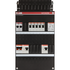 ABB Groepenkast met 5 groepen, fornuisgroep en beltrafo, 1 fase - 1SPF006907F0322