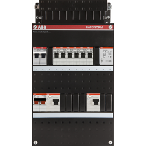 ABB Groepenkast met 6 groepen, fornuisgroep en beltrafo, 1 fase - 1SPF006907F0325