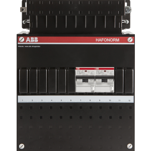 ABB Groepenkast met 2 aardlekautomaten, 1 fase - 1SPF006911F0110