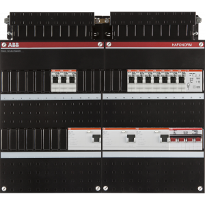 ABB Groepenkast met 10 groepen en beltrafo, 3 fase - HE-H44-44+44-0.73+73.74T