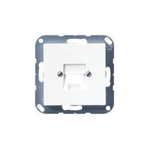 Jung 1-voudig data centraalplaat keystone cat5E en cat6 creme