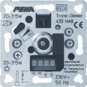 Peha dimmer 20 tot 360 watt met draaiknop bediening