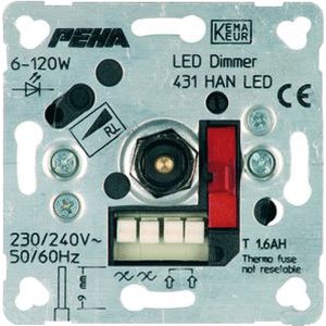 Peha LED dimmer 6 tot 120 watt met draaiknop bediening